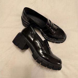 Sincerely Jules Black Chunky Loafers | Size 8